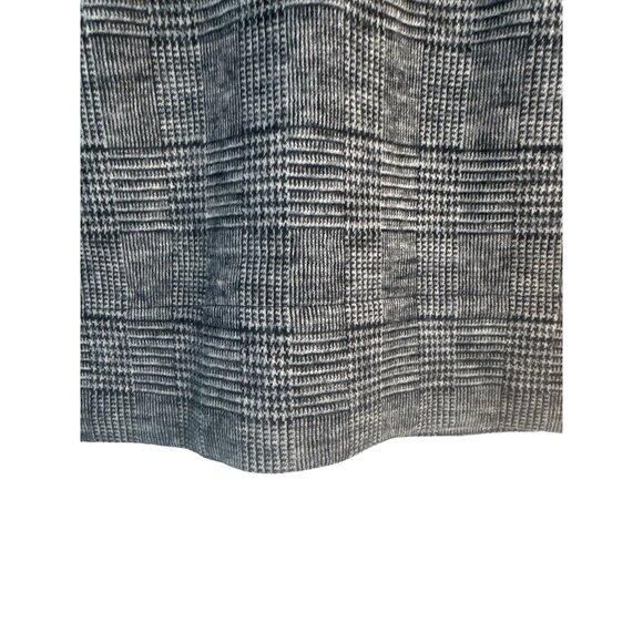 Banana Republic Size 4 Plaid Wool Blend Skirt Gray Black White - Picture 7 of 12